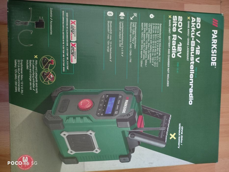Parkside PBR 10 A1 radio budowlane nowe