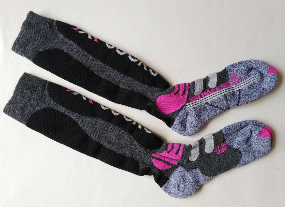 X-SOCKS Шкарпетки SKI RACER Silver 37-38 Lady black/grey/pink дівчат