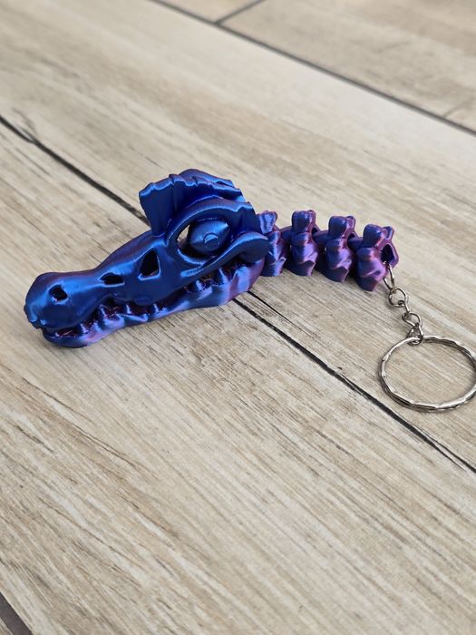 Keyspinner + Spinozaur 2w1 3D - KeyRambit KeyFlipper Druk3d Fidget