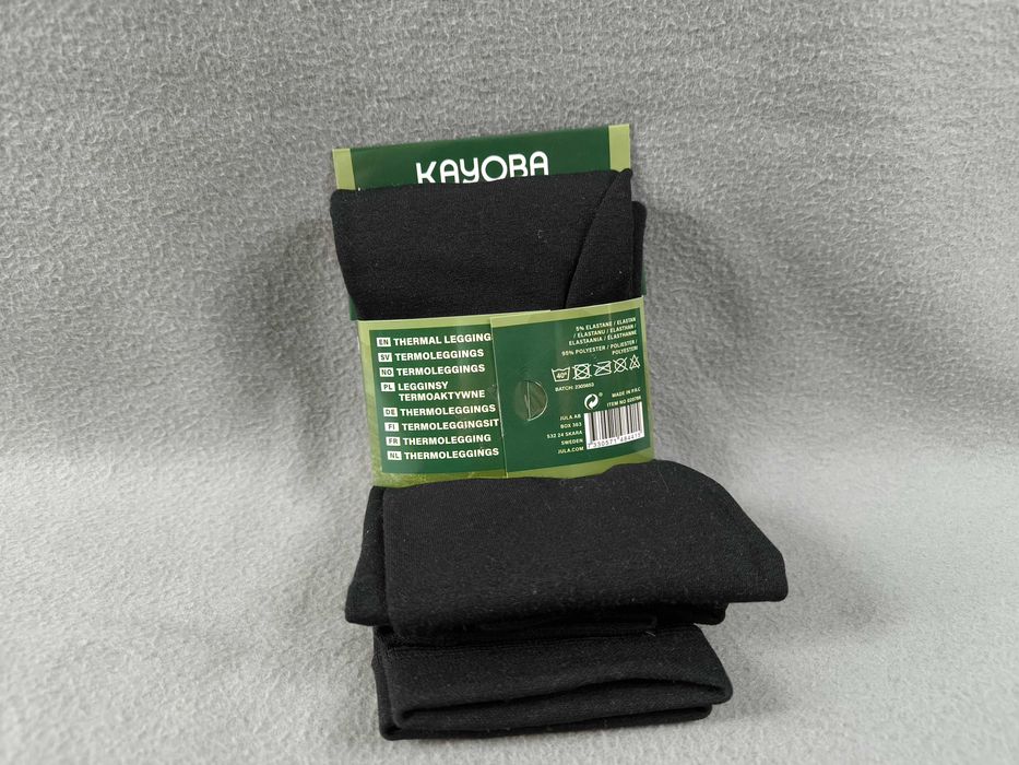 Женские термолеггинсы Kayoba Outdoor черные, размер М-L