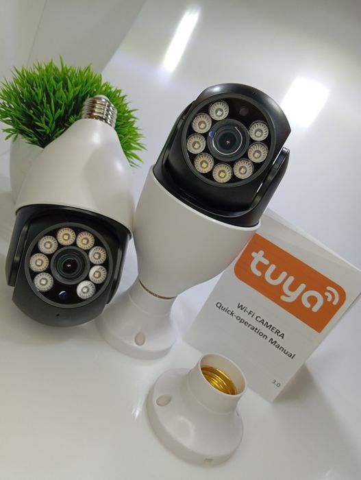 ‼️WI-FI CAM E27 Вай-фай камера під цоколь Домашня Камера лампочка ‼️