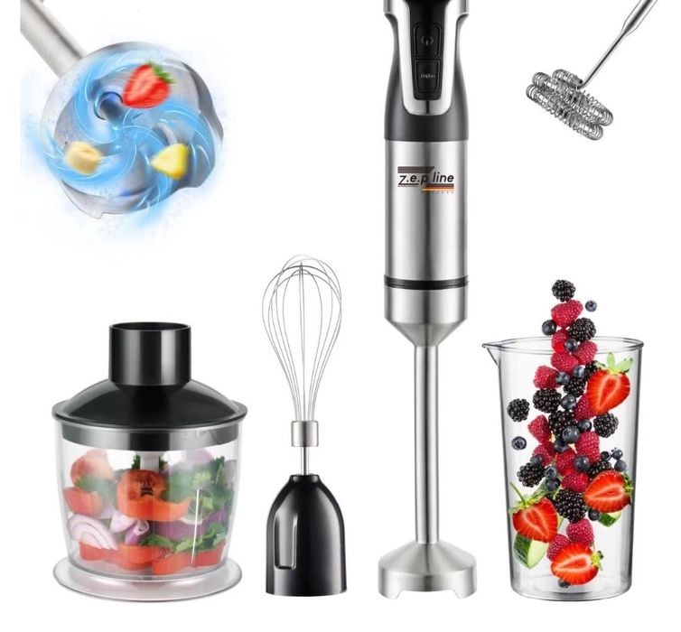 Мощный!Германский ручной блендер Zepline-zp 074 5 в 1, 1500 Вт