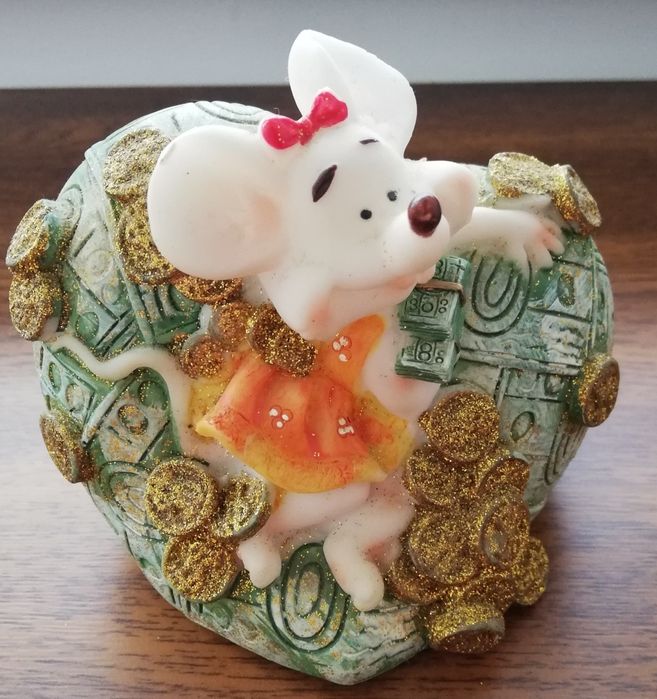 Копилка мышь Сувенир статуетка подарок Копилка детская мышка подарок н