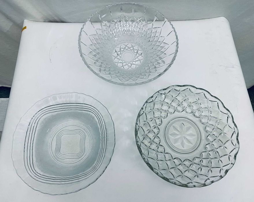Mega Lote Loiça Vintage (30+ Peças) - Serviço de Mesa Vidro e Cristal