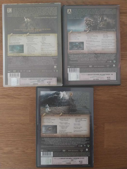 Trilogia Senhor dos Aneis 1 - 2 - 3