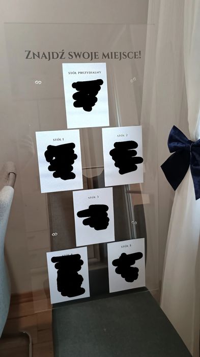 Plan stołów na wesele