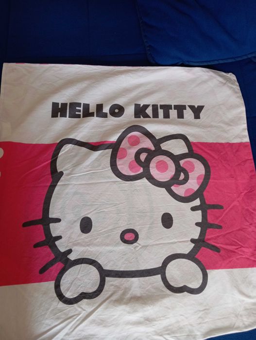 Capa de edredão+fronha Hello kitty original