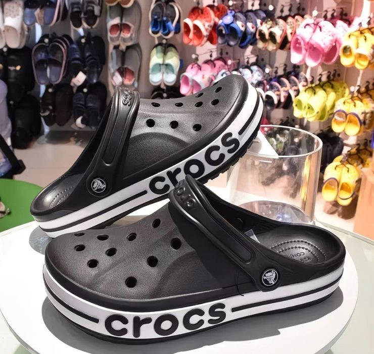 Тапочки Crocs Белые и Черные