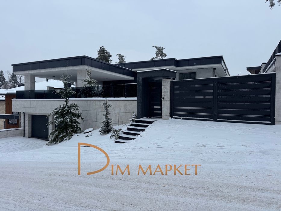 Одноповерхова резиденція в лісі з гаражем, підвалом, СПА та басейном‼️