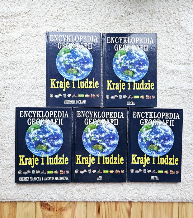 Encyklopedia Geografii Kraje i ludzie 5 tomów