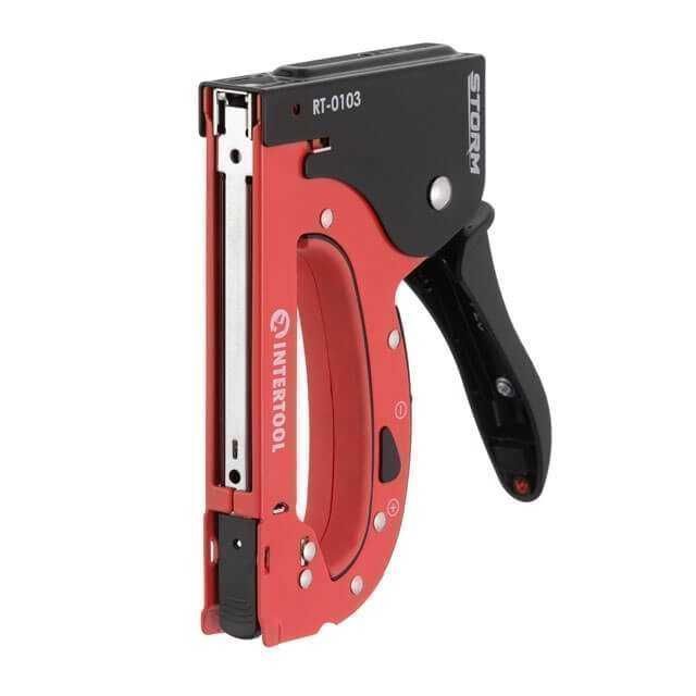 Степлер строительный под скобу 11.3*0.7*4-14 мм INTERTOOL RT-0103