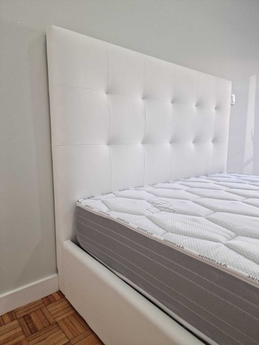 Camas de Casal Estofadas de Luxo 199€ Disp. em Várias Cores! 190x140m!