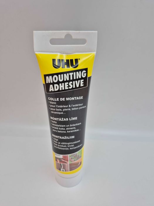 UHU klej montażowy biały 200g, do drewna, kamienia, betonu komórkowego