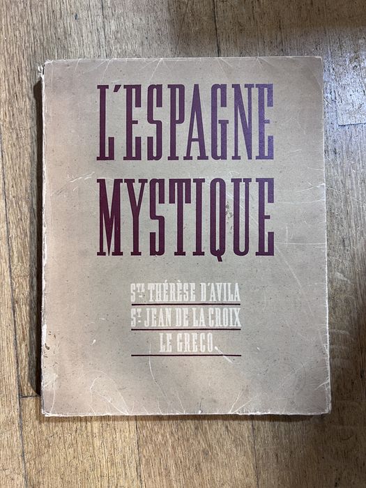 Livro Raro "L'Espagne Mystique" (1946) - El Greco / Sta Teresa