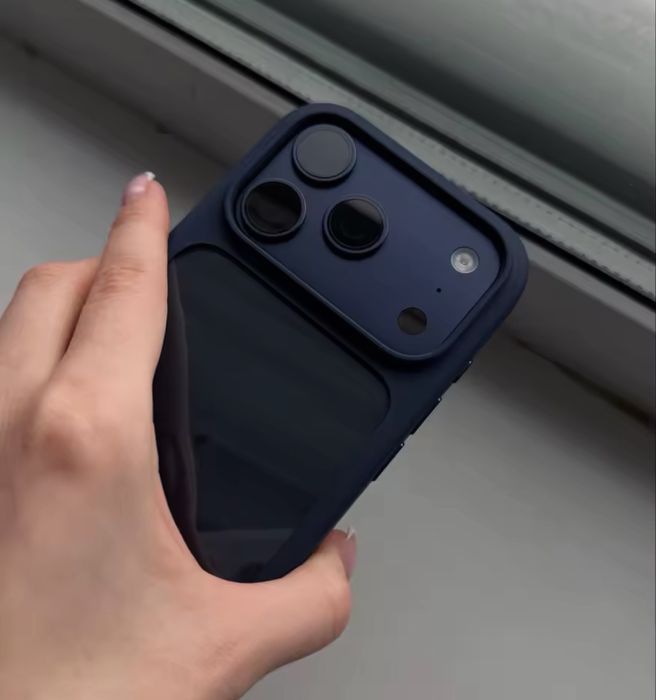 Чехол на iPhone 17 Pro Max Blue, 17 Pro Max Orange, 17 Pro Max Silver, Full Cover Camera Button, не желтеет!