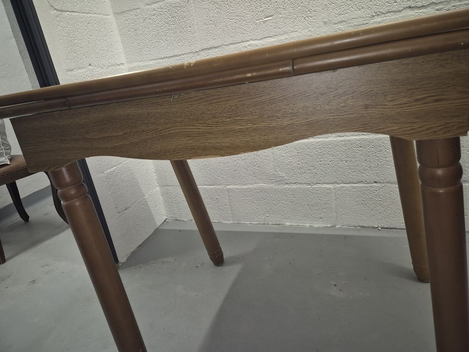 Mesa Jantar Madeira Extensivel + 3 cadeiras