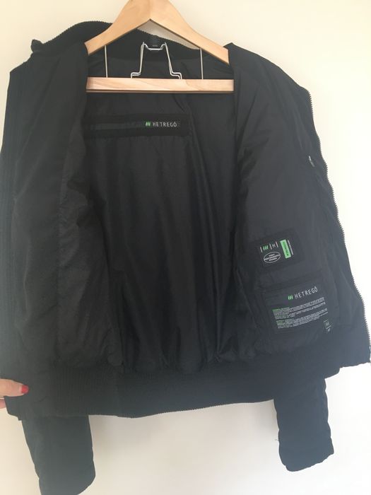 Куртка-бомбер демисезон HETREGO оригинал  Мужская осень весна черн 48р