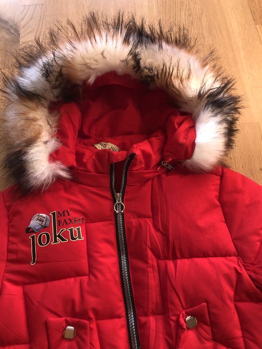 Зимова куртка для дівчинки 6-7 років зимняя куртка пуховик пальто плащ