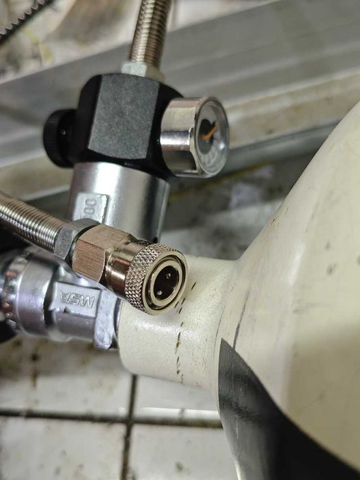 Butla kompozytowa 6,8l MSA z zaworem i przetoczką PCP