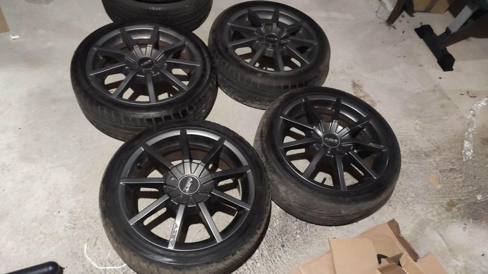 jantes 17 Peugeot 208 + citroen Ds3 Azev com pneus