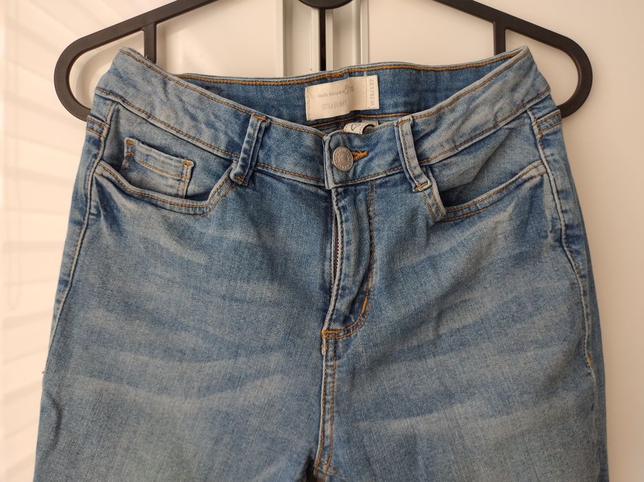 Tom Tailor Nela rurki spodnie skinny jeansy 38