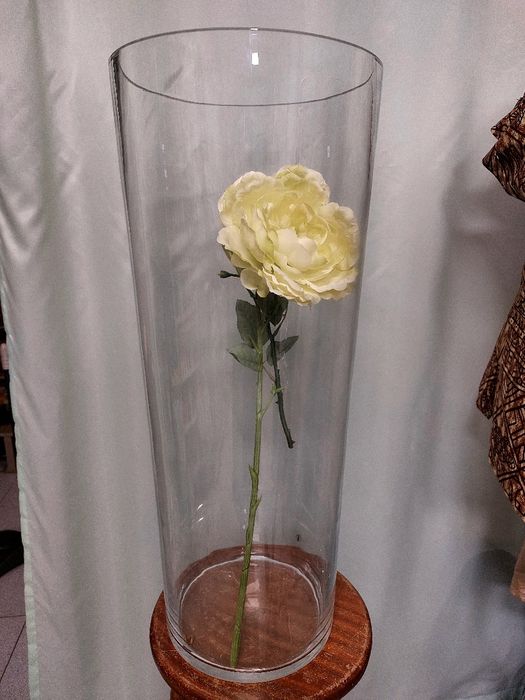 Vaso de  decoração em vidro.  Não negociável