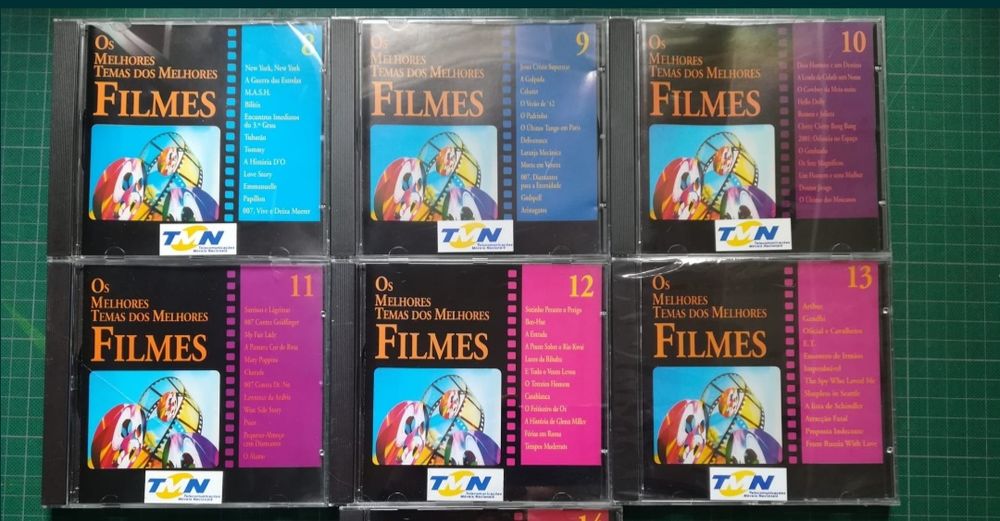 11  CD'S;  Os Melhores Temas dos Melhores Filmes