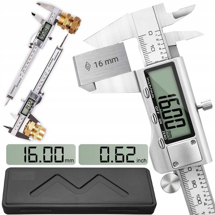 Suwmiarka Elektroniczna LCD Precyzyjna Stal Nierdzewna NOWA