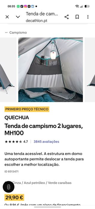 Barraca camping  nova