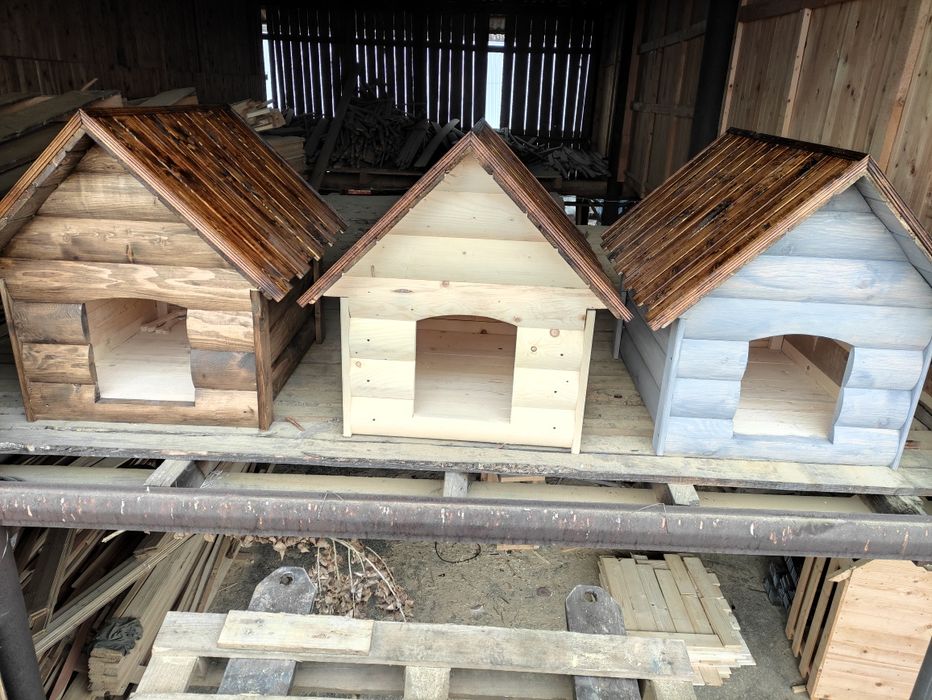 Будка для собаки. Собачі будки з фальш брусу блок хаусу.