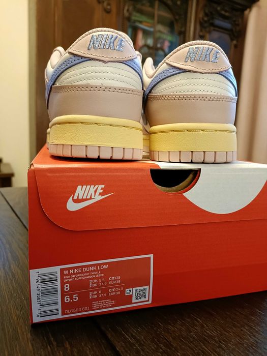 Buty Nike Dunk Low Pink Oxford rozmiar 39 wkładka 25 cm