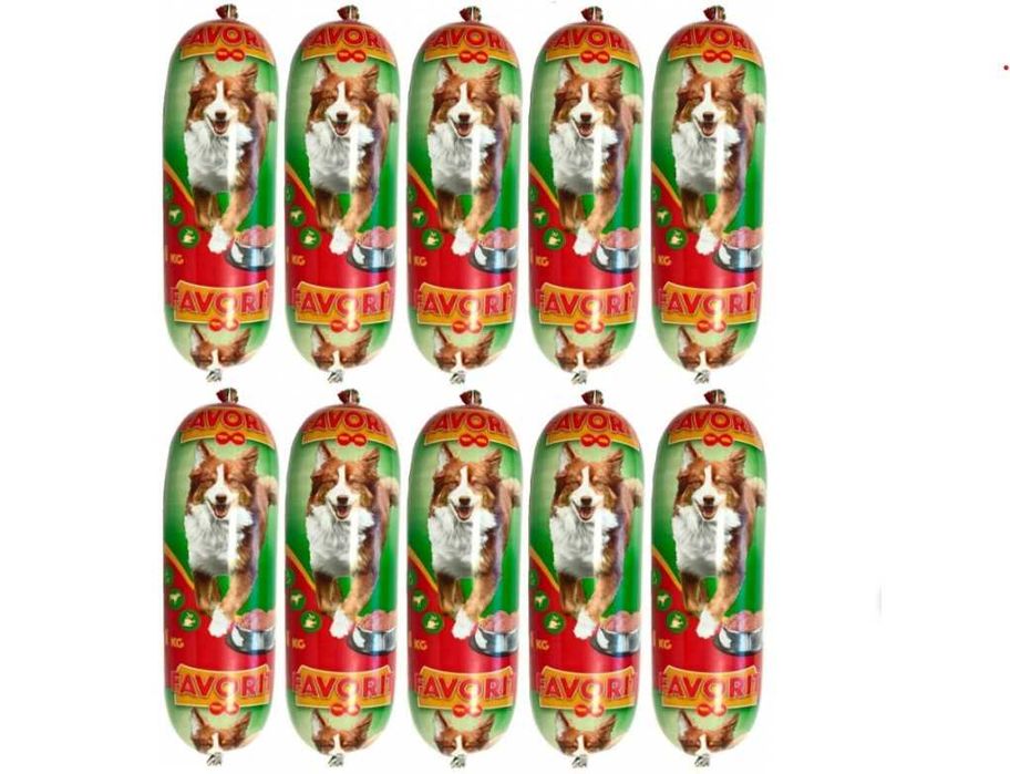 Favorit Baton dla psa z wołowiną 1kg x 10 szt WIELOPAK