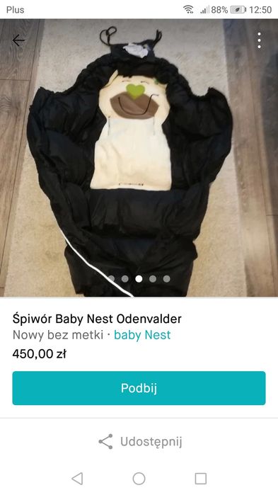 Śpiwór do wózka lub sanek Odenwalden