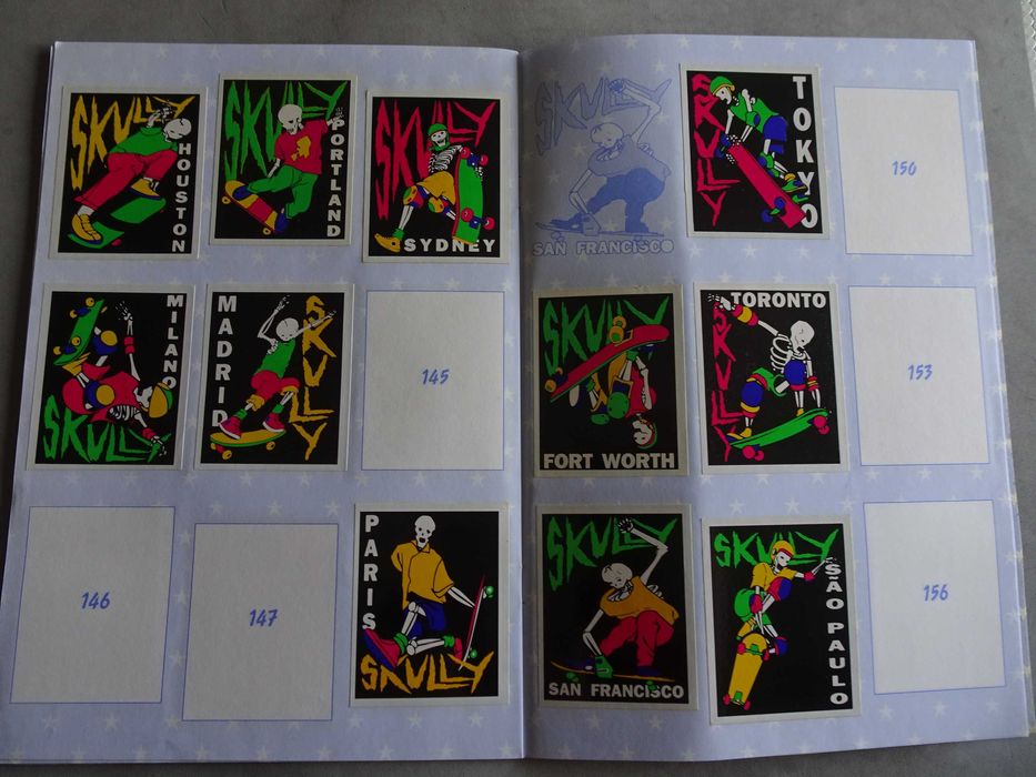 Caderneta American Top Skate - Ulifer (Tem 103 cromos)