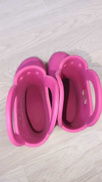 Продам дитячі гумові чоботи Crocs рожеві 30 розмір