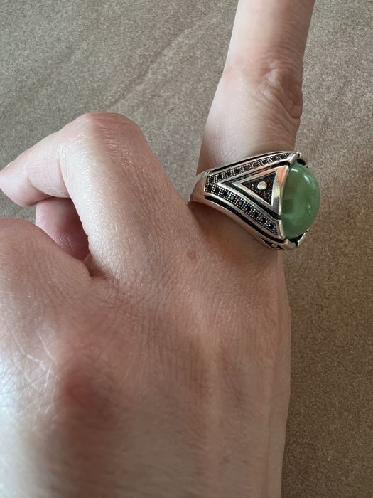 Srebrny męski sygnet