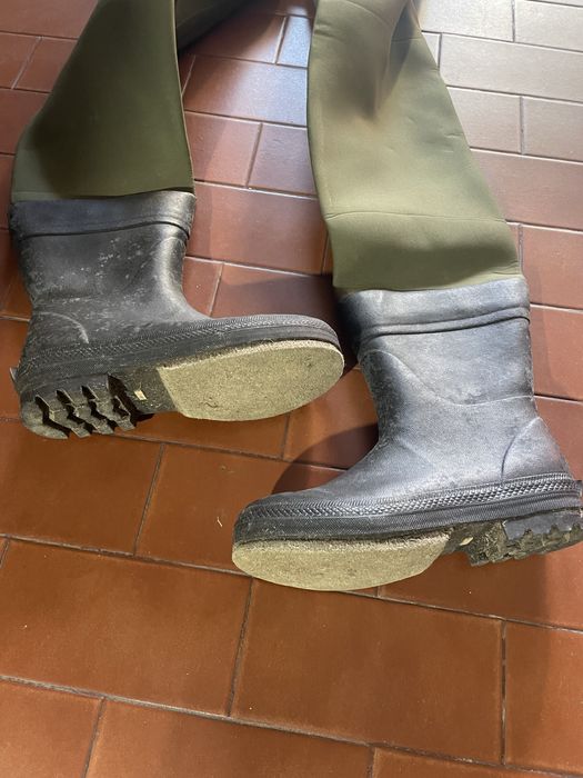 Waders de pesca em neoprene de 3mm, termicos em muito bom estado