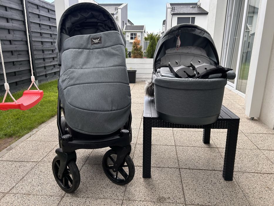 Wózek Adamex Gallo 2w1 + adaptery