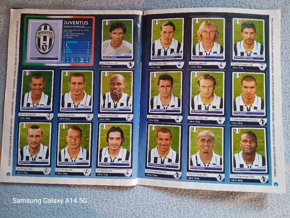 Caderneta de cromos- uefa champions league