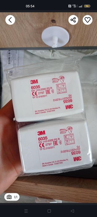 Filtry węglowe do maski 3M 6065