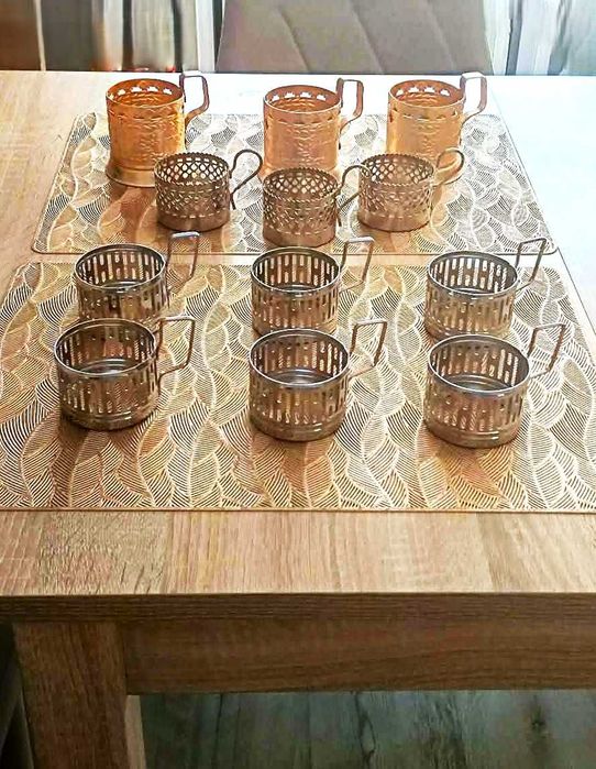 Koszyczki do szklanek. 12 koszyczków PRL + 2 gratis