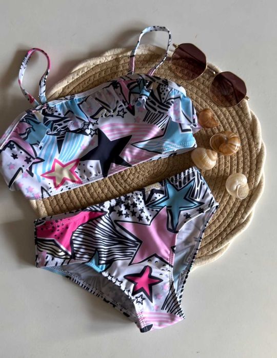 Купальники графіті -зірки від 6 до 12 років