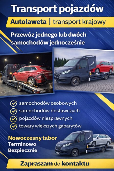 Transport autolaweta | transport krajowy