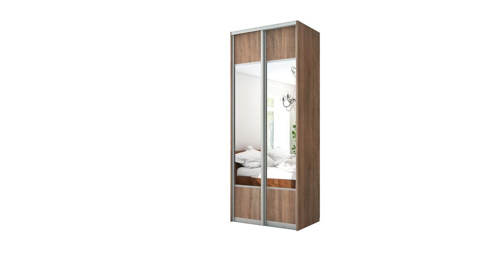 Drzwi przesuwne do szafy wnękowej na wymiar wys. do 265, szer 80-100