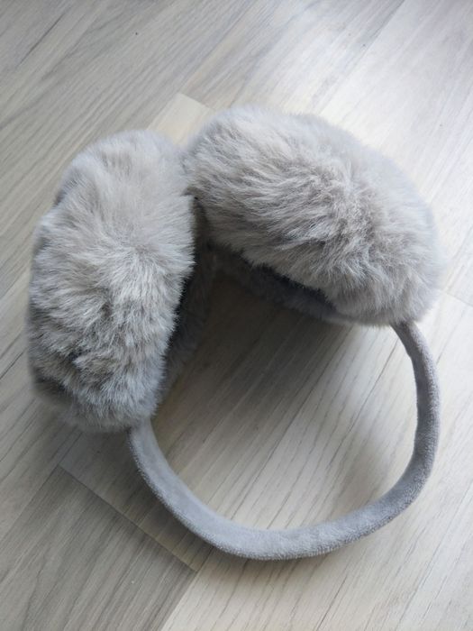 Mega duże puchate włochate futerkowe nauszniki