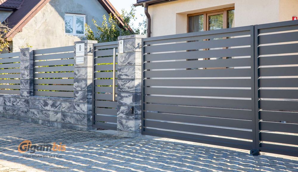 Ogrodzenie żaluzjowe aluminiowe premium