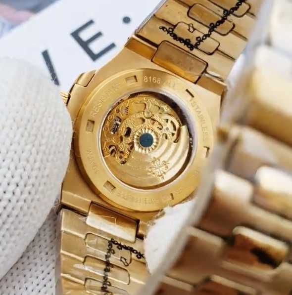 Годинник Patek Philippe Nautilus skeleton dial gold