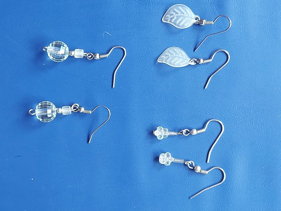 Kolczyki damskie NOWE rękodzieło 3 sztuki