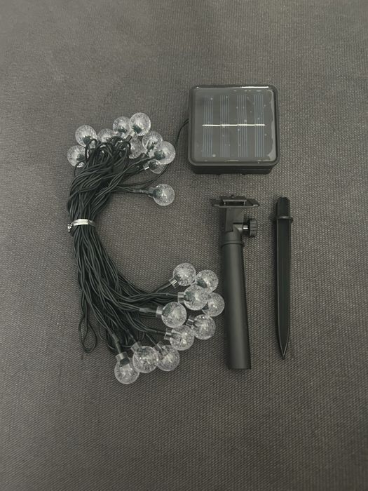 Lampki solarne LED girlanda kule na ogród/balkon - 20 LED