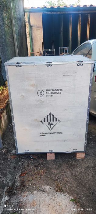 Bateria de lítio (LifePo4) de 30,72kw para sistema solar com wi-fi e bluetooth
